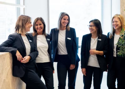 Equipo recepción Clínica Dental Zabalegui